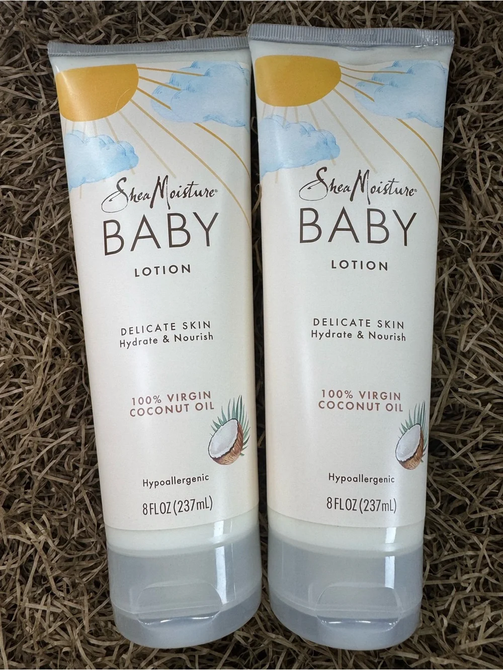 2-PC SheaMoisture Baby Lotion 100% Virgin Coconut Oil